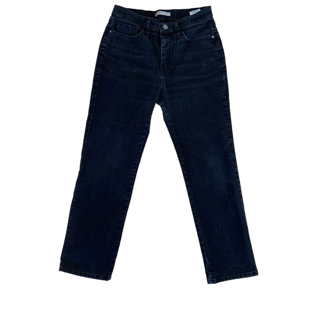 Lee jeans Classic fit straight leg high rise waist black stretchy denim 6P